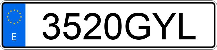 Numer rejestracyjny 3520GYL posiada TOYOTA LAND CRUISER