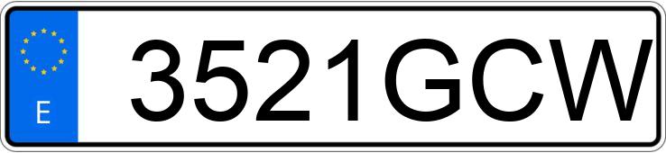 Numer rejestracyjny 3521GCW posiada PEUGEOT 407