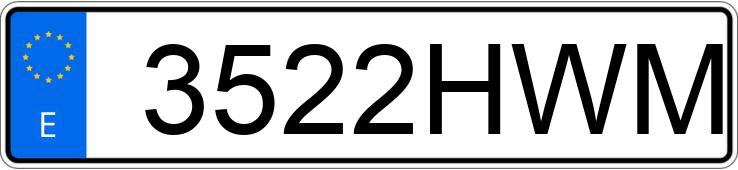 Numer rejestracyjny 3522HWM posiada DACIA DUSTER