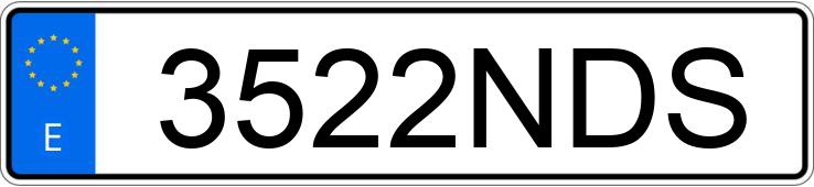 Numer rejestracyjny 3522NDS posiada VOLKSWAGEN GOLF Numer rejestracyjny 3522NDS posiada VOLKSWAGEN GOLF