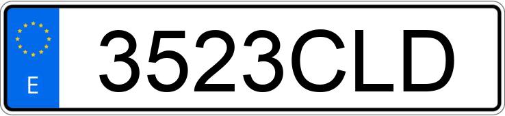 Numer rejestracyjny 3523CLD posiada VOLKSWAGEN PASSAT