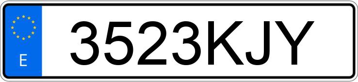 Numer rejestracyjny 3523KJY posiada OPEL VIVARO