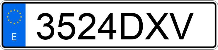 Numer rejestracyjny 3524DXV posiada VOLKSWAGEN POLO