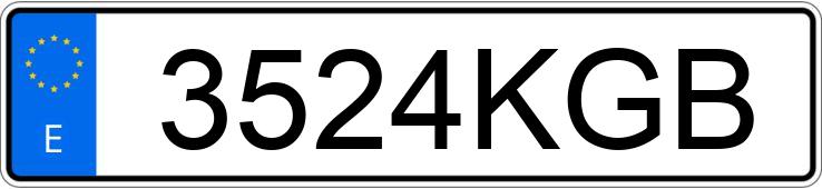 Numer rejestracyjny 3524KGB posiada RENAULT MASTER