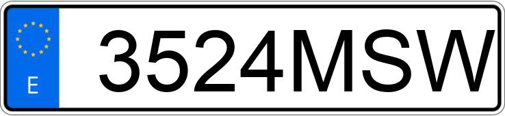 Le numéro d’enregistrement 3524MSW a CUPRA LEON