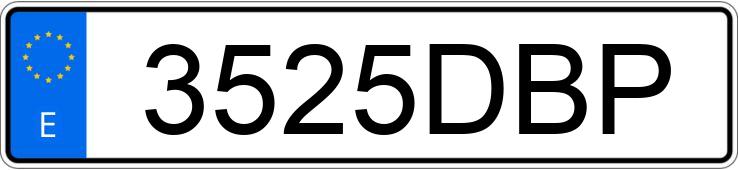 Numer rejestracyjny 3525DBP posiada SEAT IBIZA