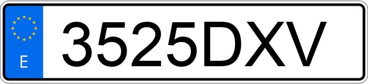 Numer rejestracyjny 3525DXV posiada CITROEN C4