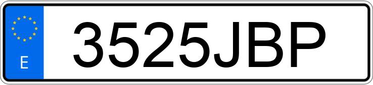 Numer rejestracyjny 3525JBP posiada OPEL ASTRA