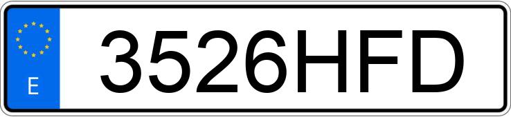 Numer rejestracyjny 3526HFD posiada CHEVROLET-GM CRUZE