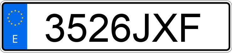 Numer rejestracyjny 3526JXF posiada FORD TOURNEO COURIER