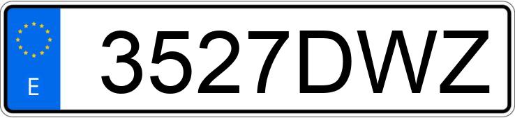 Numer rejestracyjny 3527DWZ posiada FORD FUSION