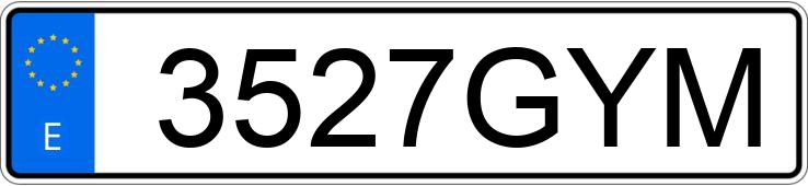 Numer rejestracyjny 3527GYM posiada HYUNDAI COUPE