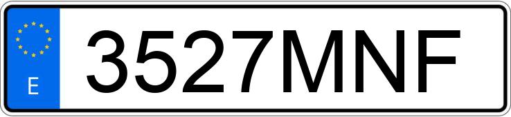 Numer rejestracyjny 3527MNF posiada AUDI RS6