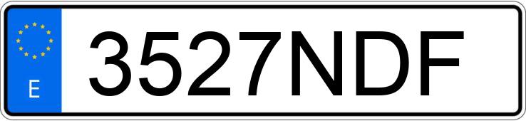 Numer rejestracyjny 3527NDF posiada BMW SERIE 5