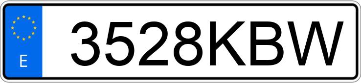 Numer rejestracyjny 3528KBW posiada BMW SERIE 5