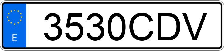 Numer rejestracyjny 3530CDV posiada CITROEN XSARA
