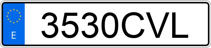 Numer rejestracyjny 3530CVL posiada RENAULT MEGANE