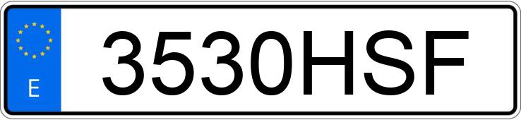 Numer rejestracyjny 3530HSF posiada PEUGEOT 508