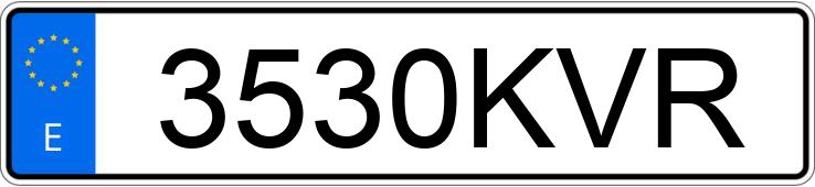 Numer rejestracyjny 3530KVR posiada BMW SERIE 3