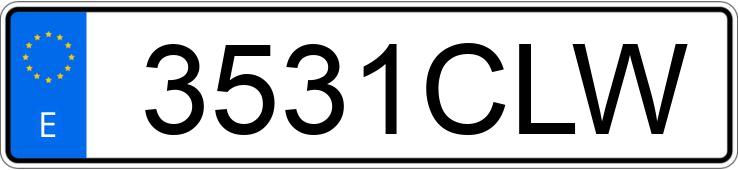 Numer rejestracyjny 3531CLW posiada BMW SERIE 3