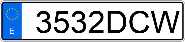 Numer rejestracyjny 3532DCW posiada CITROEN C5