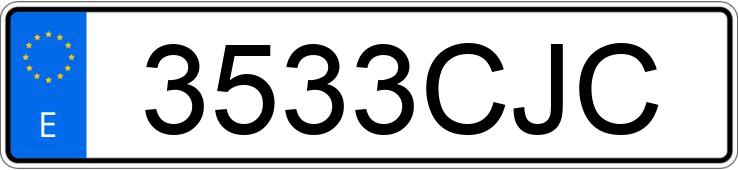 Numer rejestracyjny 3533CJC posiada FORD MONDEO