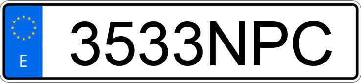 Numer rejestracyjny 3533NPC posiada MINI MINI