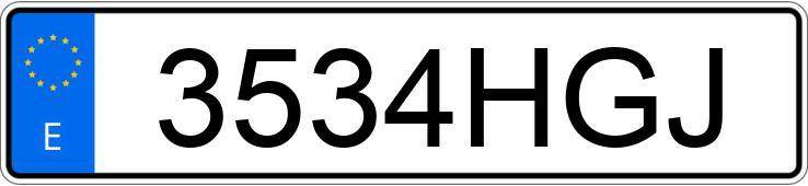 Numer rejestracyjny 3534HGJ posiada AUDI A3 Numer rejestracyjny 3534HGJ posiada AUDI A3