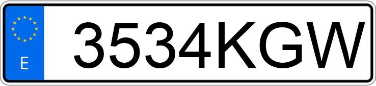 Numer rejestracyjny 3534KGW posiada CITROEN BERLINGO Numer rejestracyjny 3534KGW posiada CITROEN BERLINGO