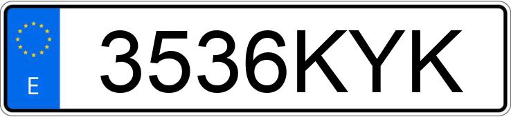 Numer rejestracyjny 3536KYK posiada KIA CEED TOURER Numer rejestracyjny 3536KYK posiada KIA CEED TOURER