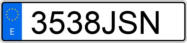 Numer rejestracyjny 3538JSN posiada SUBARU LEVORG 1.6 GT-S EXECUTIVE PLUS LINEARTRONIC