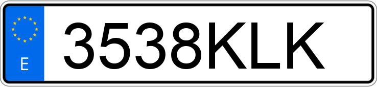 Numer rejestracyjny 3538KLK posiada PEUGEOT 5008 Numer rejestracyjny 3538KLK posiada PEUGEOT 5008