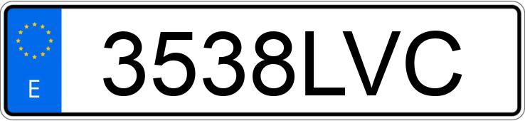 Numer rejestracyjny 3538LVC posiada FORD FOCUS