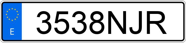 Numer rejestracyjny 3538NJR posiada SKODA KAMIQ