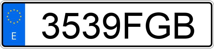Numer rejestracyjny 3539FGB posiada CITROEN C3