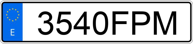 Numer rejestracyjny 3540FPM posiada RENAULT CLIO