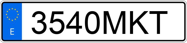 Numer rejestracyjny 3540MKT posiada BMW SERIE 5