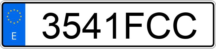 Numer rejestracyjny 3541FCC posiada FORD FIESTA