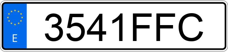 Numer rejestracyjny 3541FFC posiada CITROEN C4