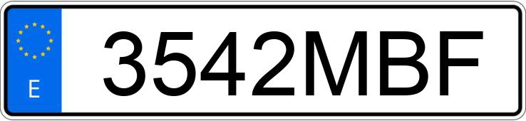 Numer rejestracyjny 3542MBF posiada DACIA DUSTER