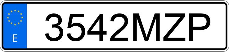 Numer rejestracyjny 3542MZP posiada SEAT LEON