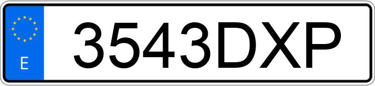 Numer rejestracyjny 3543DXP posiada SEAT LEON Numer rejestracyjny 3543DXP posiada SEAT LEON