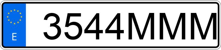 Numer rejestracyjny 3544MMM posiada TOYOTA YARIS