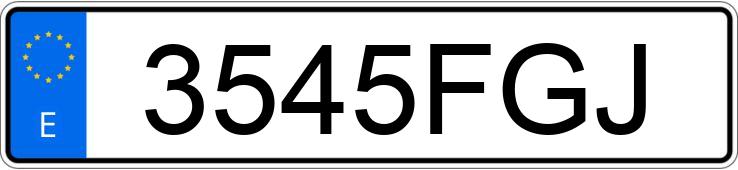 Numer rejestracyjny 3545FGJ posiada MERCEDES B (245)