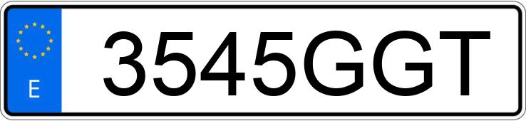 Numer rejestracyjny 3545GGT posiada PEUGEOT 308