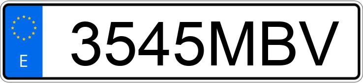 Numer rejestracyjny 3545MBV posiada FIAT DUCATO