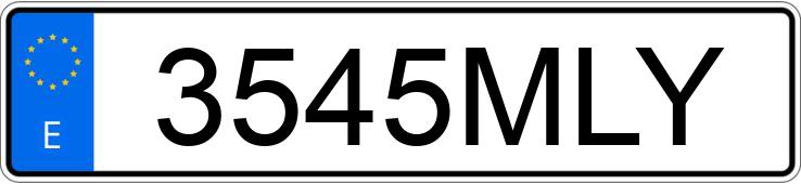 Numer rejestracyjny 3545MLY posiada HYUNDAI KONA