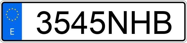 Numer rejestracyjny 3545NHB posiada RENAULT CLIO