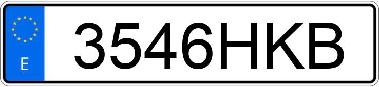 Numer rejestracyjny 3546HKB posiada FORD FIESTA