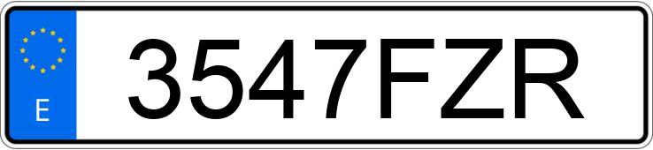 Numer rejestracyjny 3547FZR posiada RENAULT GRAND SCENIC